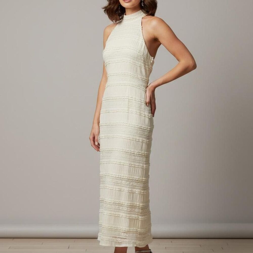 Anne-klein Women's White and Cream Dress